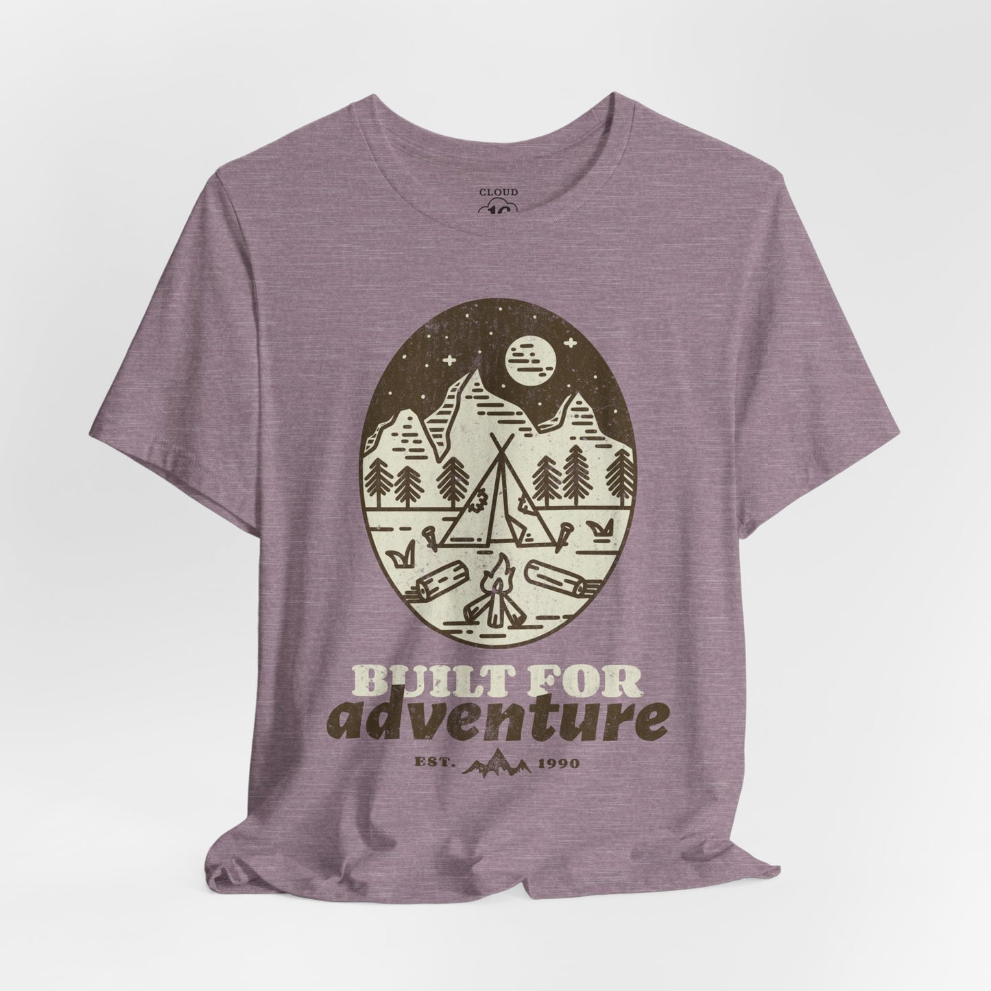 Built For Adventure Unisex Tee - Outdoor Hiking Camping Shirt