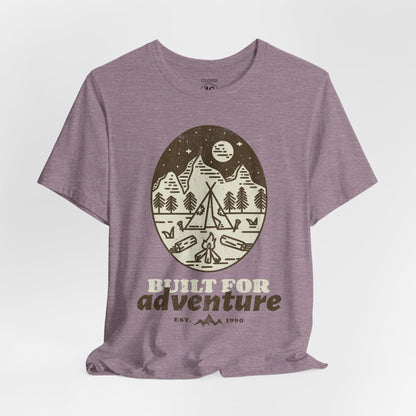 Built For Adventure Unisex Tee - Outdoor Hiking Camping Shirt