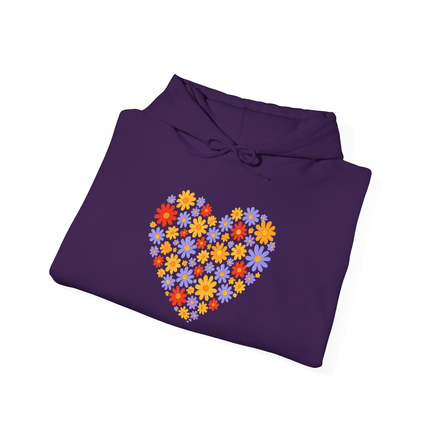 Floral Heart Hoodie - Female Cozy Hoodie | Perfect Gift for Any Occasion
