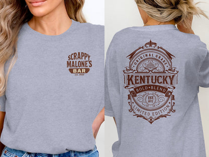 Kentucky Bold Blend Original Grade Limited Edition T-Shirt T-shirt - Scrappy Malone's Bar 100-Proof Humor - Cloud 16 Clothing Co.