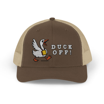 Duck Snapback Trucker Hat - Funny Wildlife Cap for Outdoor Enthusiasts
