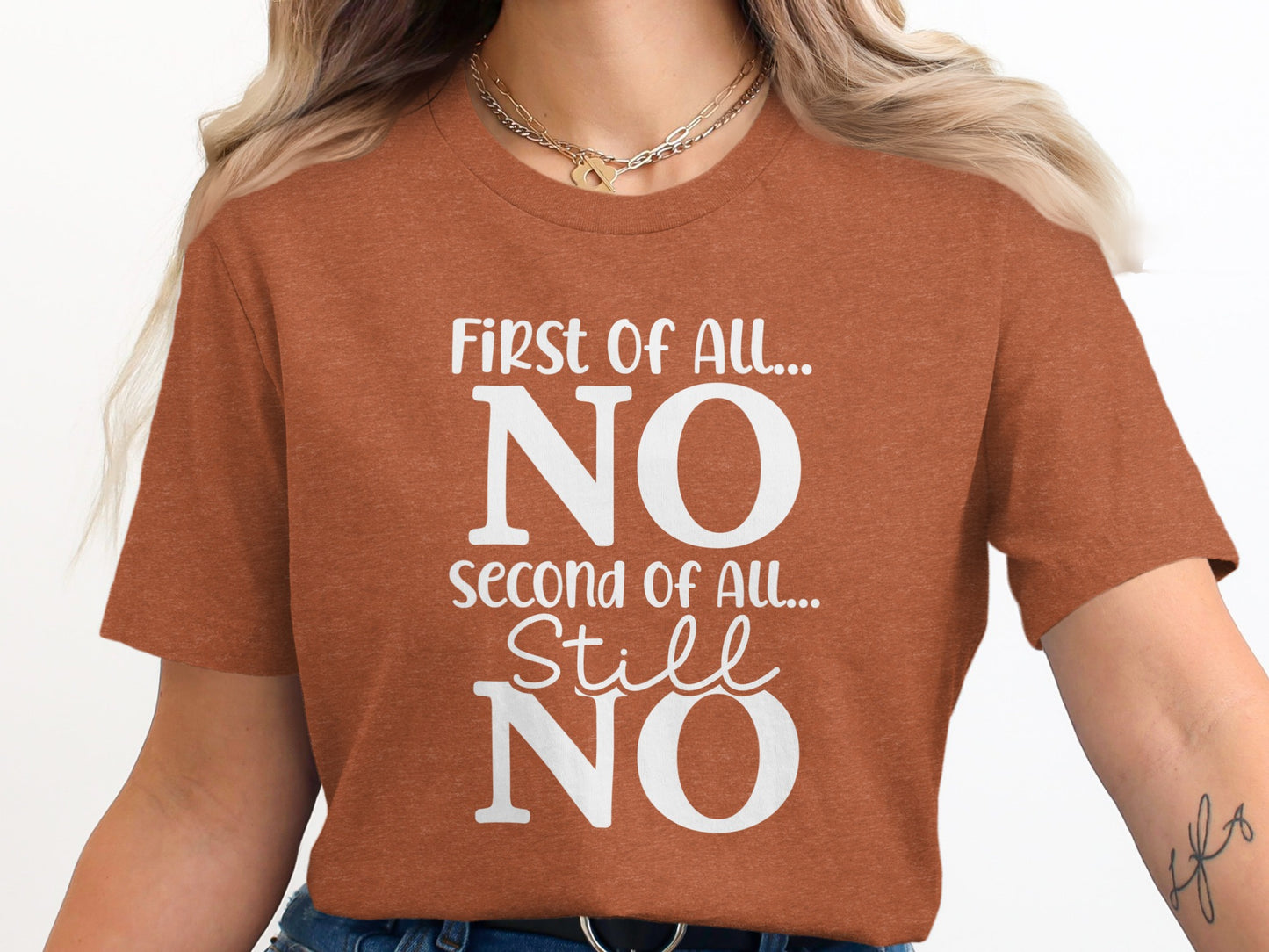 First of All No Second of All Still No Shirt