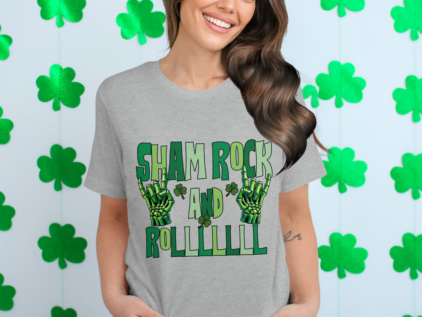Sham Rock and Roll Fun Graphic Tee for St. Patrick's Day