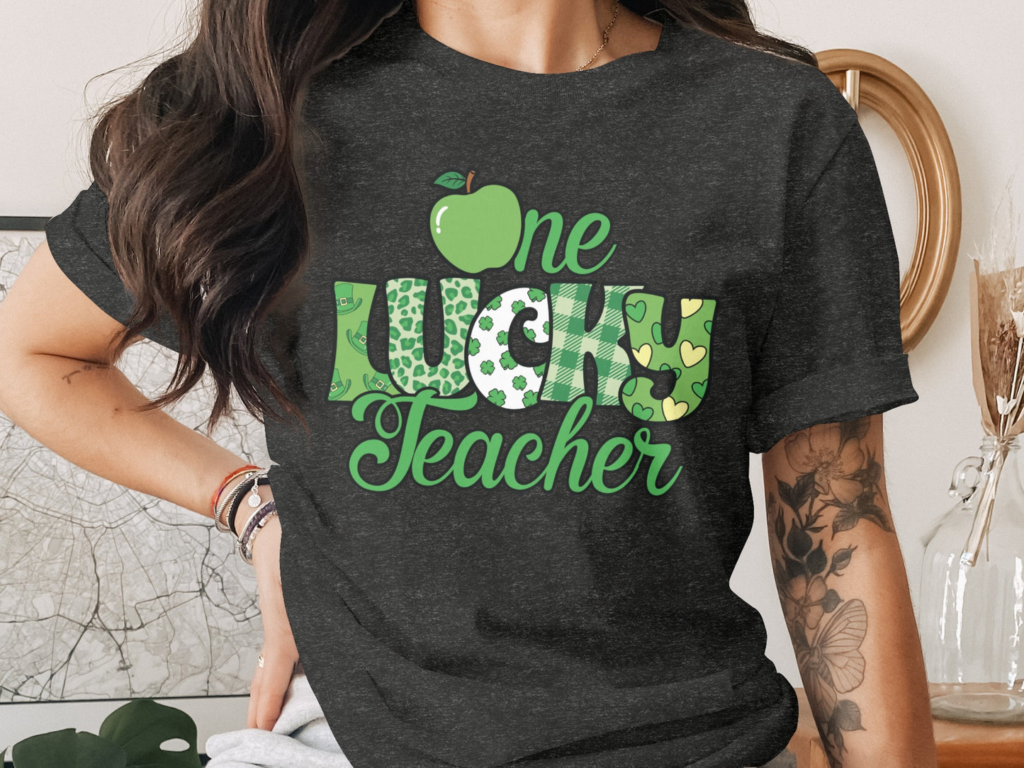 One Lucky Teacher St. Patrick's Themed T-Shirt