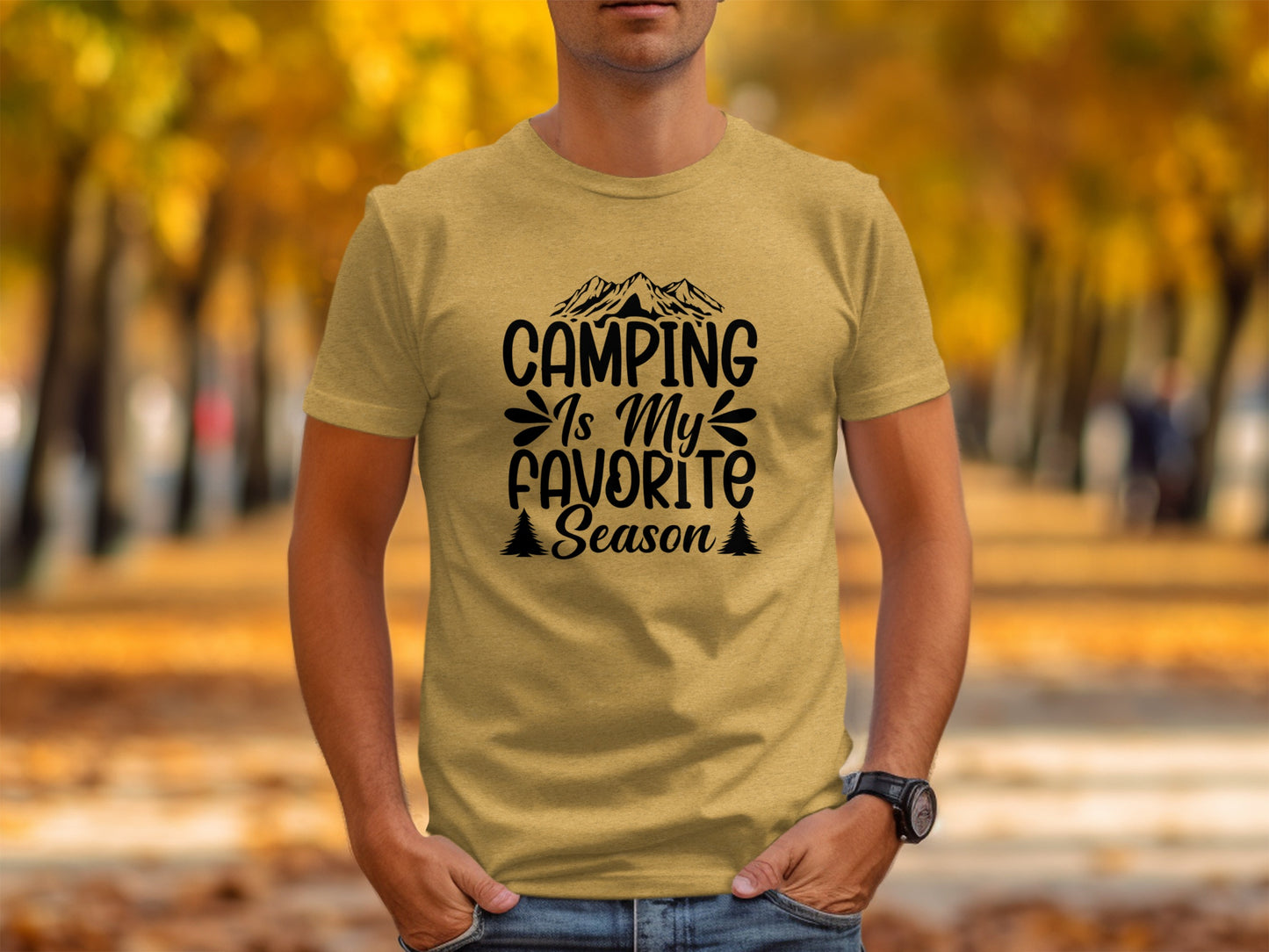 Camping Is My Favorite Season Graphic Outdoor Adventure T-Shirt T-Shirt - Outdoor & Adventure Collection - Mile Marker 16 Gear by Cloud 16 Clothing Co.