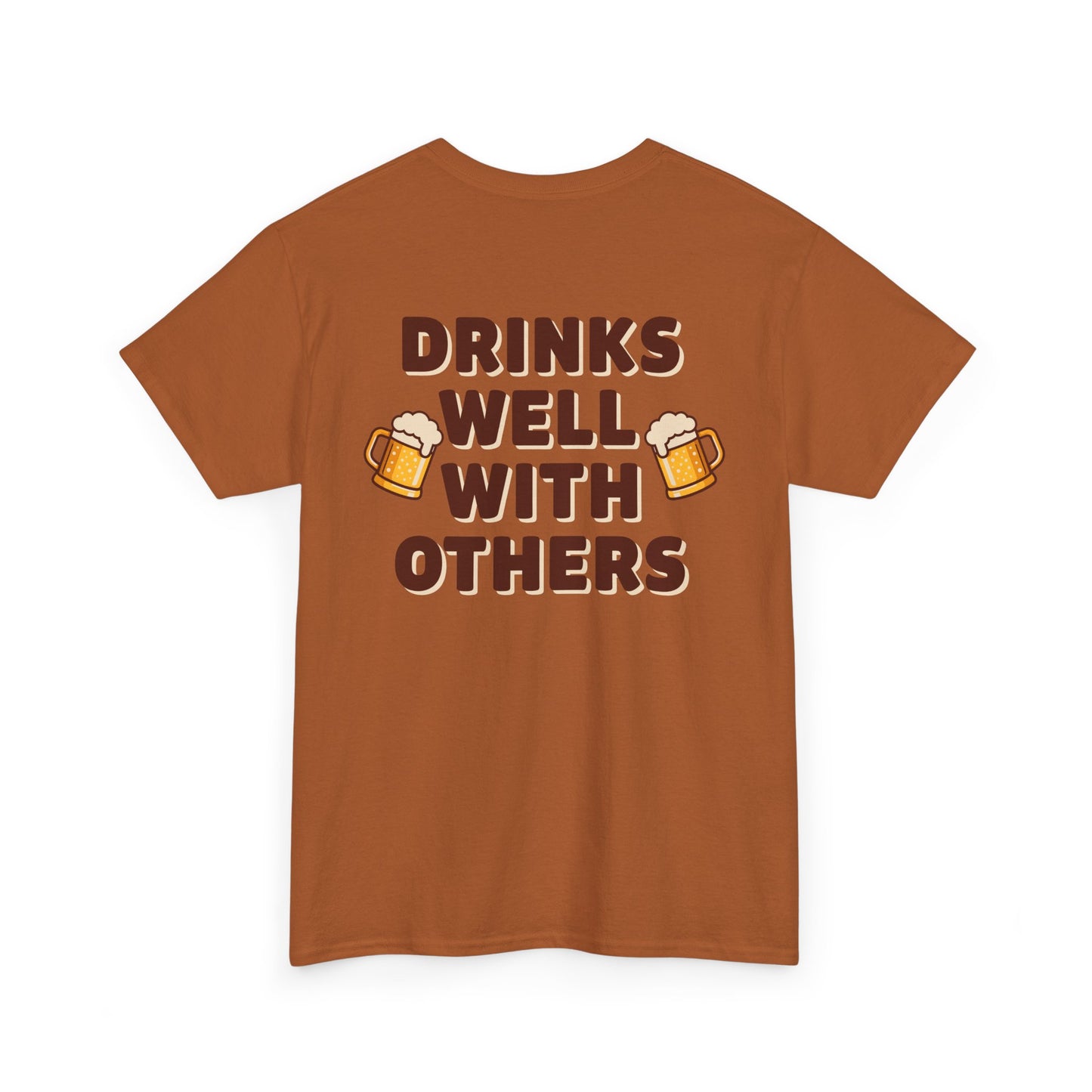 Scrappy Malone's Drinks Well With Others - Funny Drinking T-Shirt for Beer Lovers
