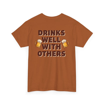 Scrappy Malone's Drinks Well With Others - Funny Drinking T-Shirt for Beer Lovers