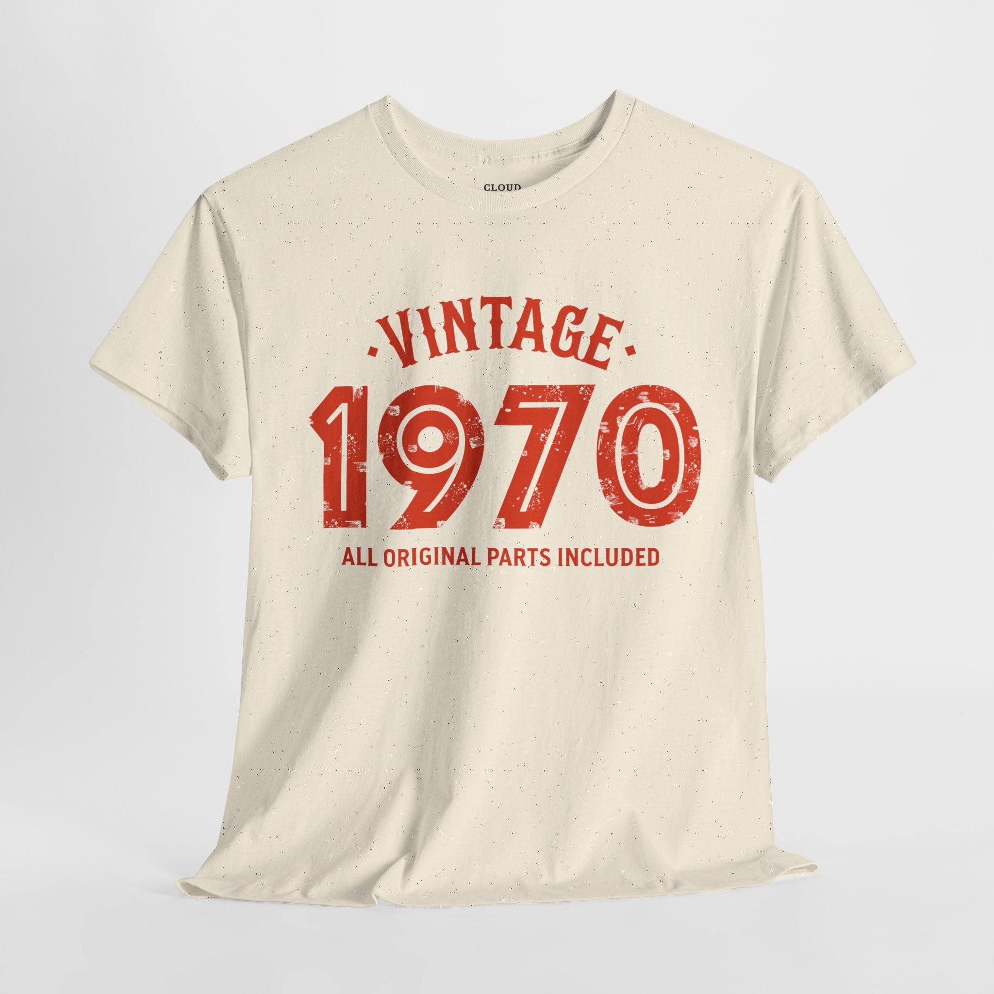 Vintage 1970 T-Shirt - Premium Unisex Heavy Cotton Retro Tee