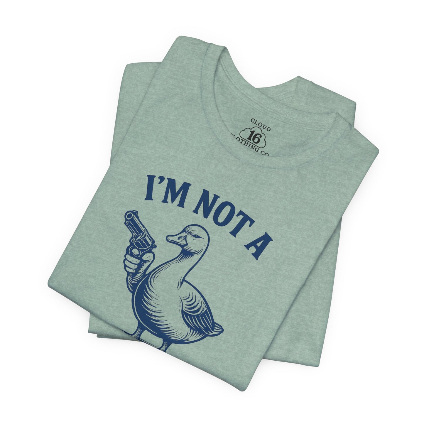 Funny Duck Graphic Tee - Humorous Animal T-Shirt for Duck Lovers
