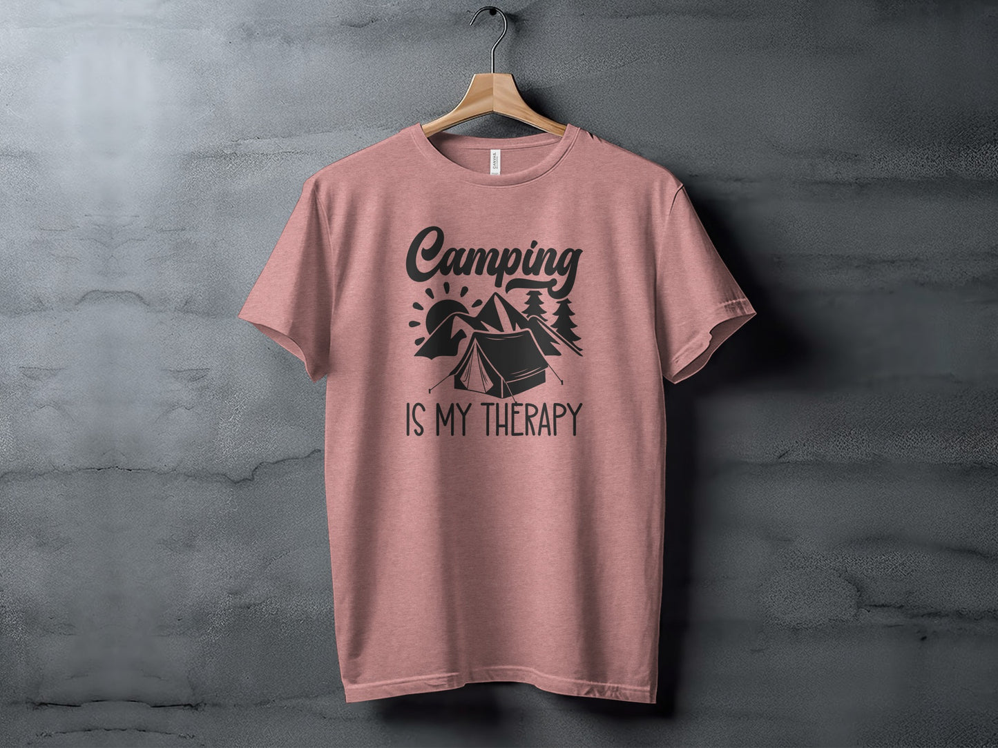 Camping Is My Therapy Nature Lover Outdoor Camping T-Shirt T-Shirt - Outdoor & Adventure Collection - Mile Marker 16 Gear by Cloud 16 Clothing Co.