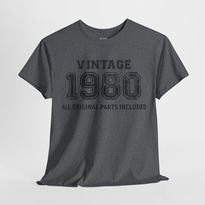 Vintage 1980 Retro T-Shirt - Premium Unisex Cotton Tee