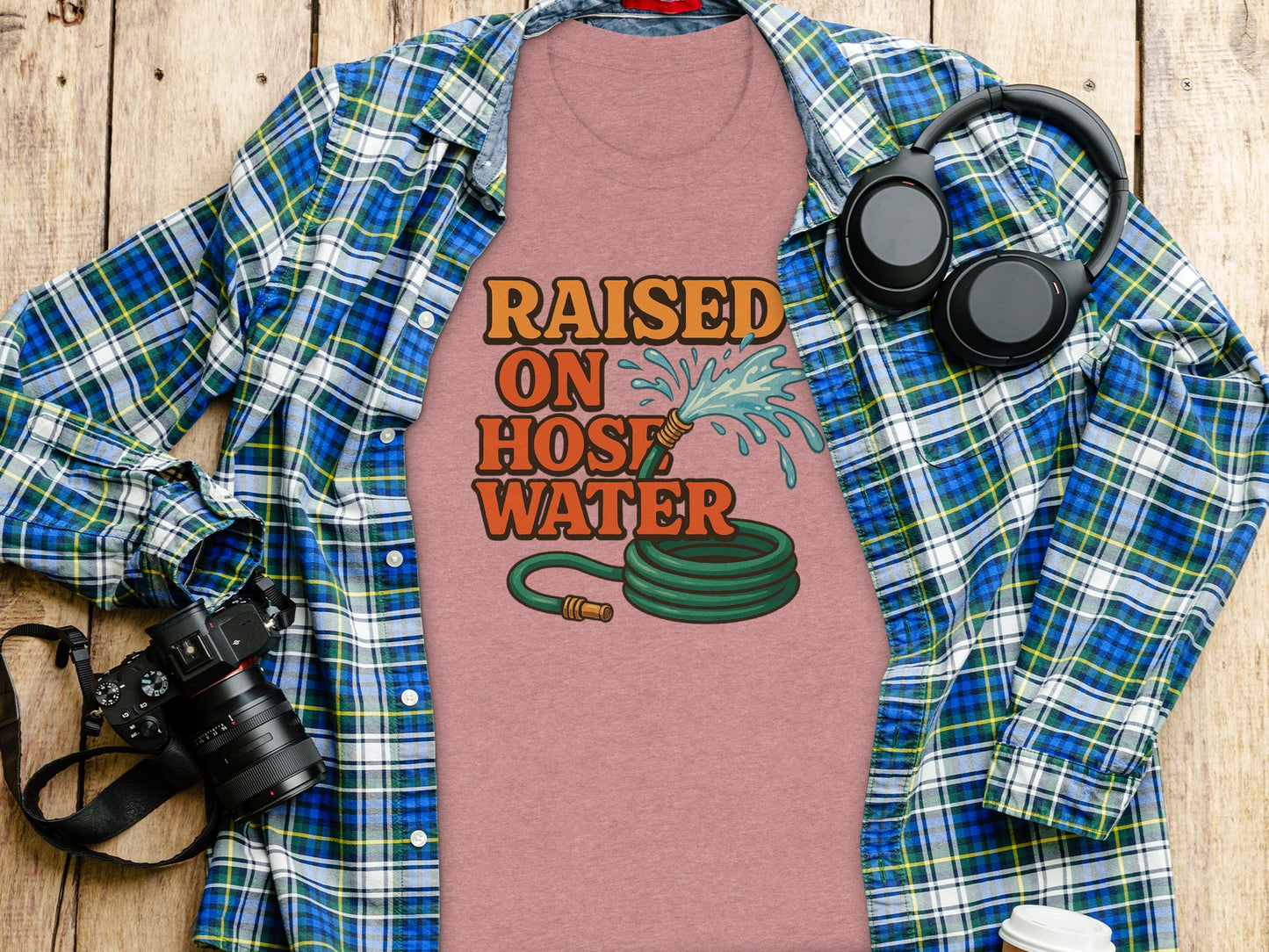 Raised On Hose Water Graphic T-Shirt for Gardening Fans