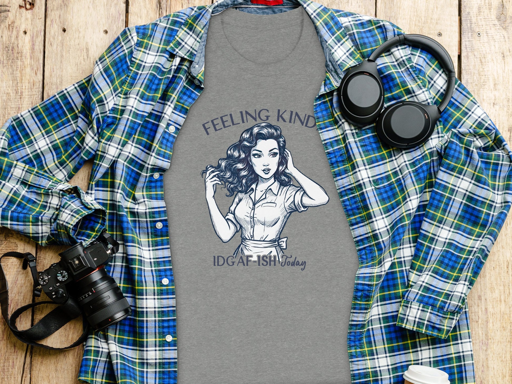 Feeling Kinda IDGAF-ISH Today Graphic T-Shirt Product