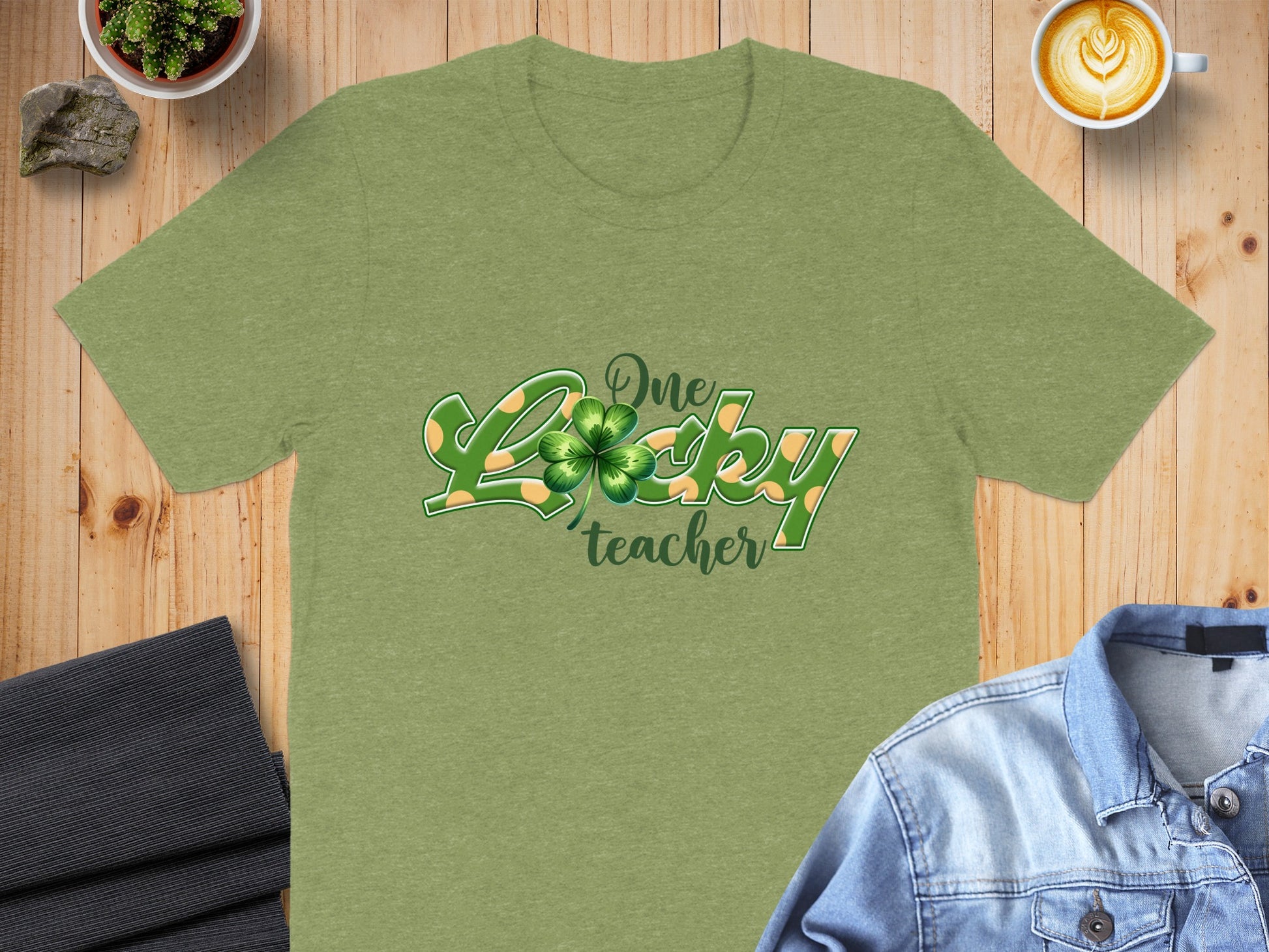 One Lucky Teacher Graphic Tee Saint Patrick's Day
