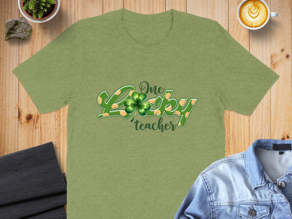 One Lucky Teacher Graphic Tee Saint Patrick's Day