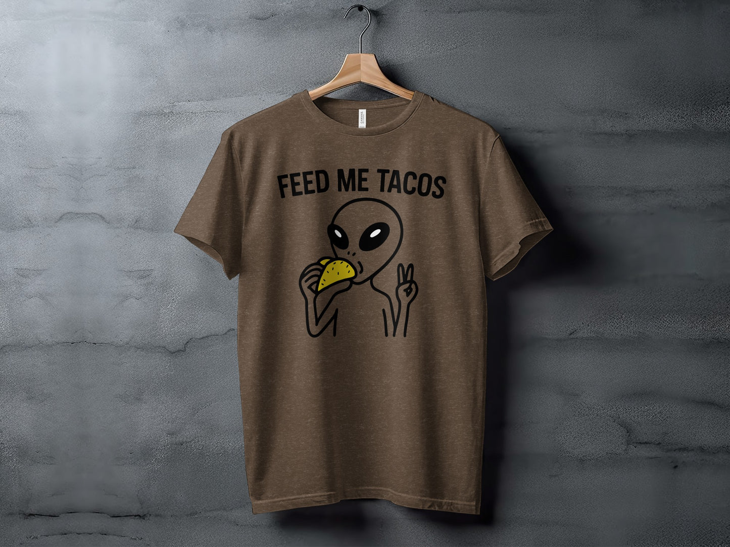 Funny Alien Eat Me Tacos Graphic T Shirt for Sale
