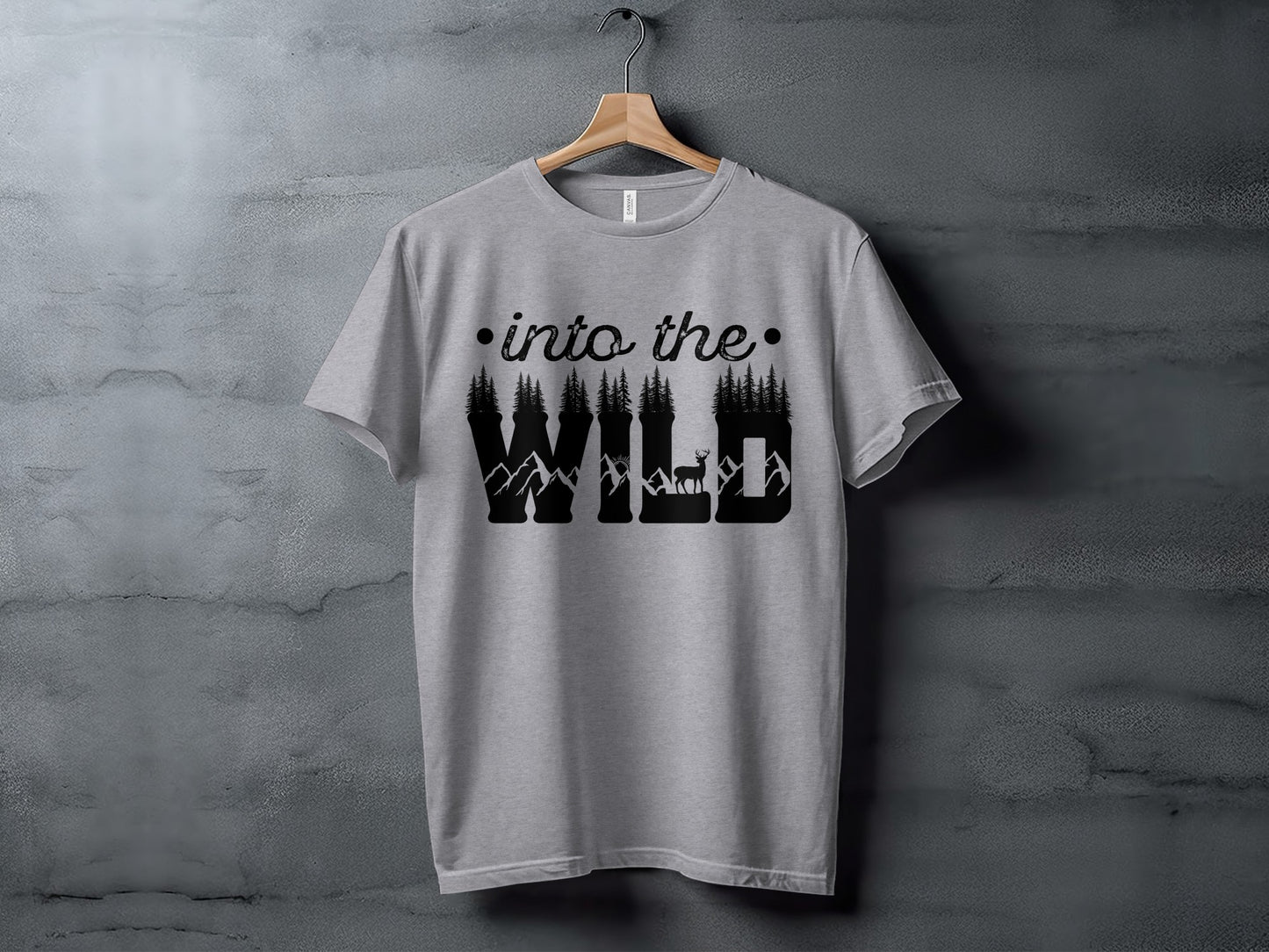 Into The Wild Outdoor Adventure Nature Inspired Graphic T-Shirt T-Shirt - Outdoor & Adventure Collection - Mile Marker 16 Gear by Cloud 16 Clothing Co.