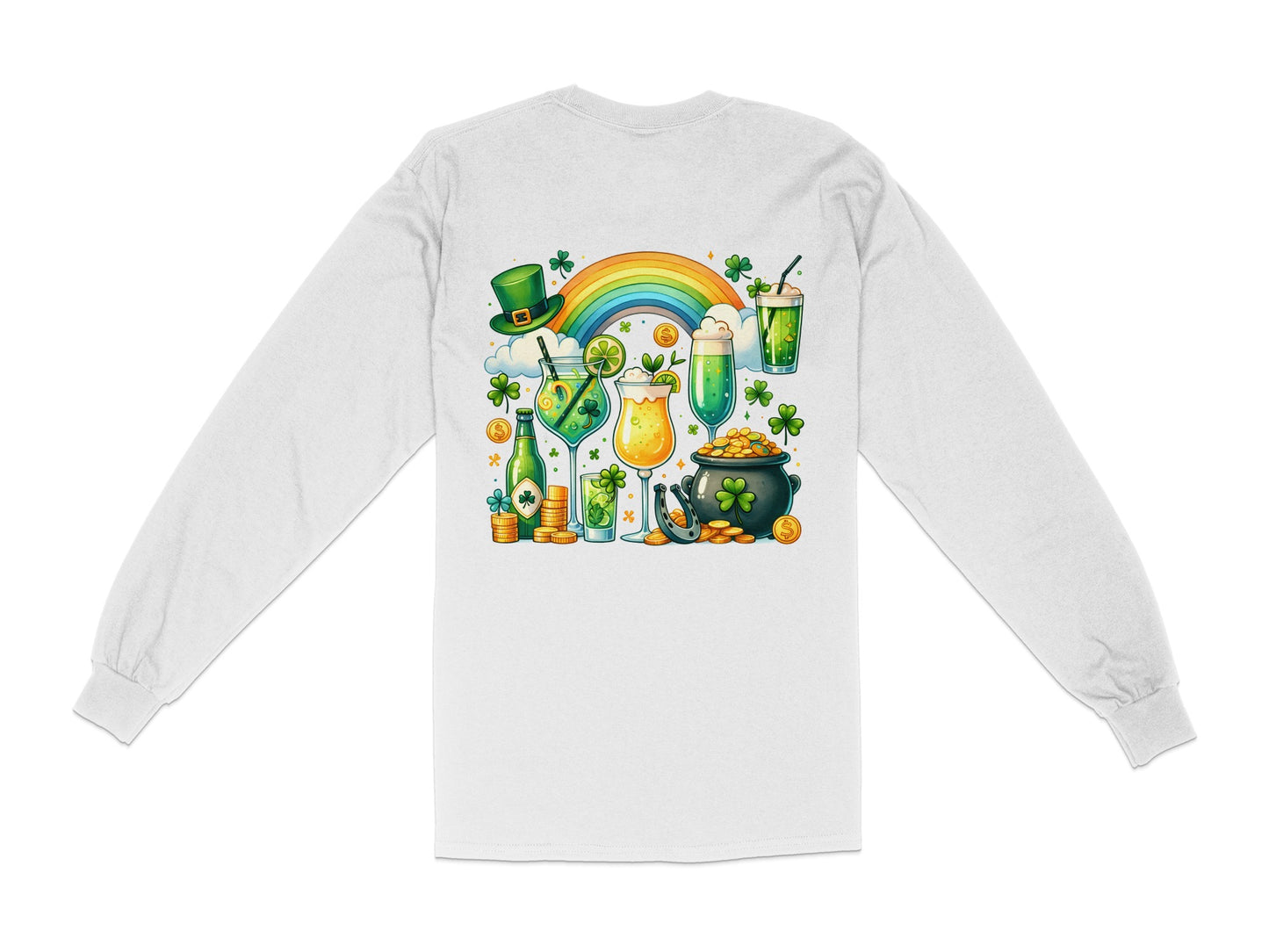 Scrappy Malone's Bar, Shamrock Pub Sign, Irish Bar, St Patricks Day Decor, Green Circle, Irish Pub Signage T-Shirt - Scrappy Malone's Bar 100-Proof Humor - Cloud 16 Clothing Co.