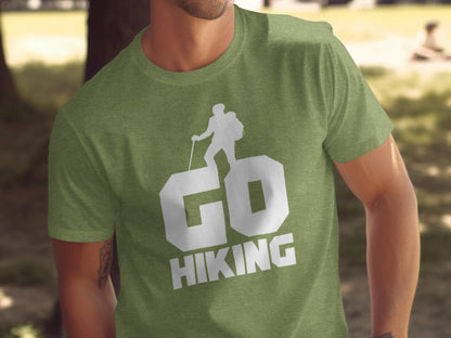 Go Hiking Motivation For Adventurous Hikers T-Shirt T-Shirt - Outdoor & Adventure Collection - Mile Marker 16 Gear by Cloud 16 Clothing Co.