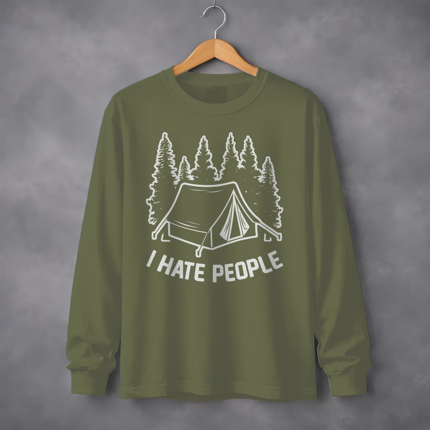 Funny I Hate People Camp Tent Long Sleeve Shirt