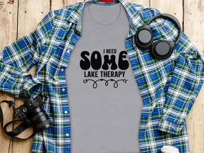I Need Some Lake Therapy Funny Summer Vacation T-Shirt T-Shirt - Outdoor & Adventure Collection - Mile Marker 16 Gear by Cloud 16 Clothing Co.