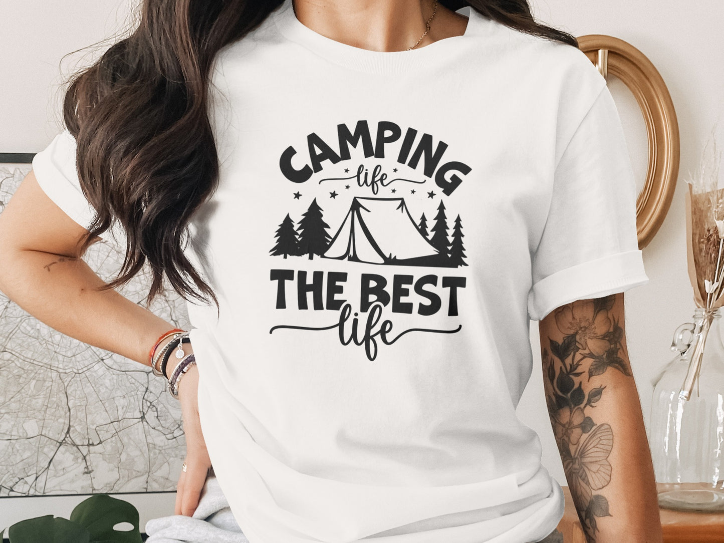 Camping Life The Best Life Outdoor Adventure T-Shirt T-Shirt - Outdoor & Adventure Collection - Mile Marker 16 Gear by Cloud 16 Clothing Co.