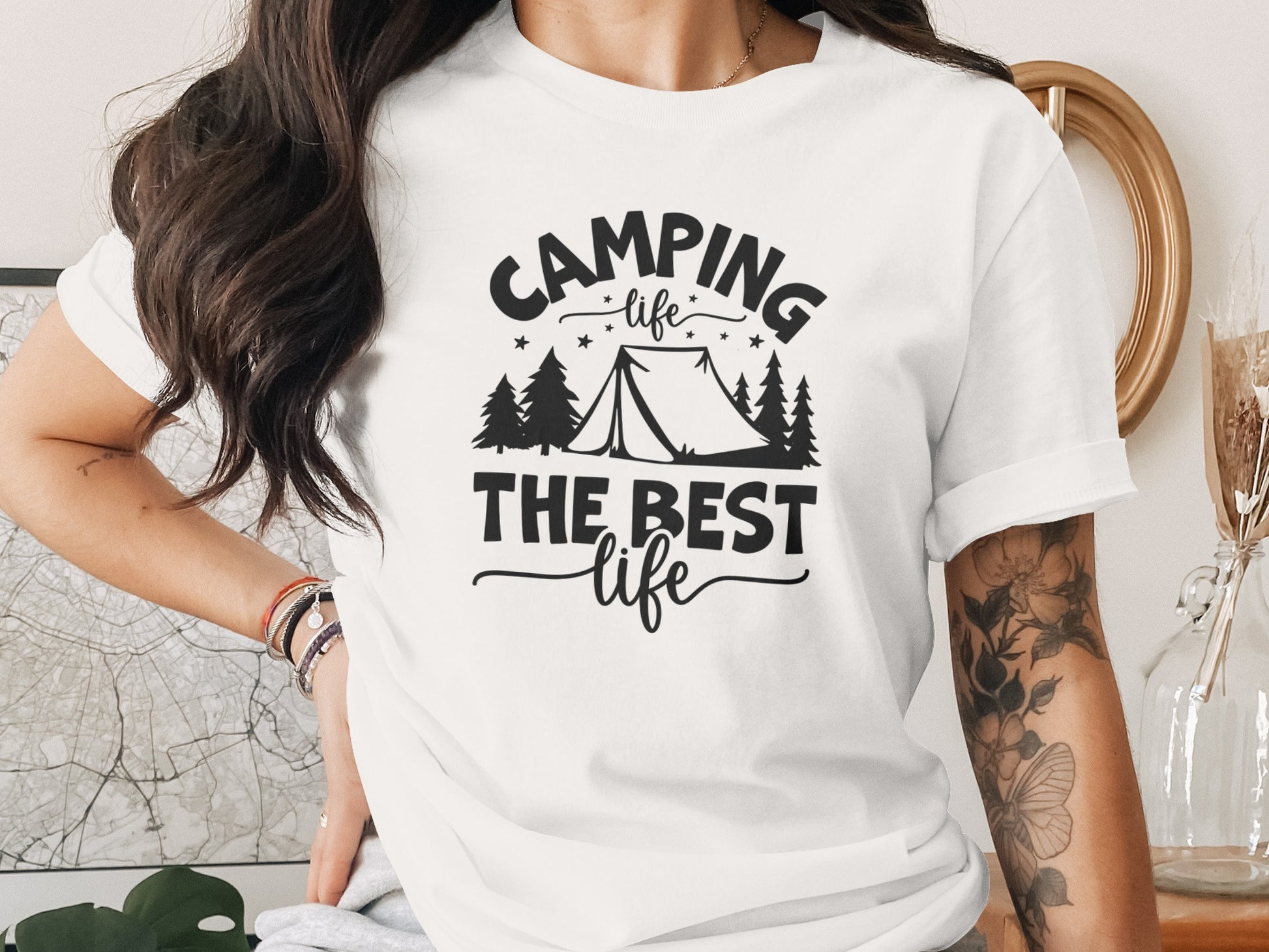 Camping Life The Best Life Outdoor Adventure T-Shirt T-Shirt - Outdoor & Adventure Collection - Mile Marker 16 Gear by Cloud 16 Clothing Co.