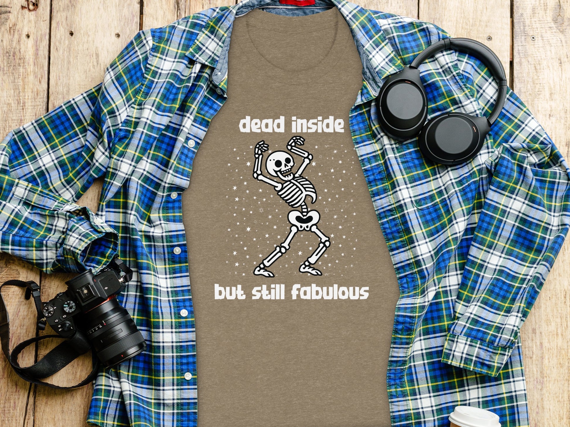 Dead Inside But Still Fabulous Skeleton Shirt for Sale