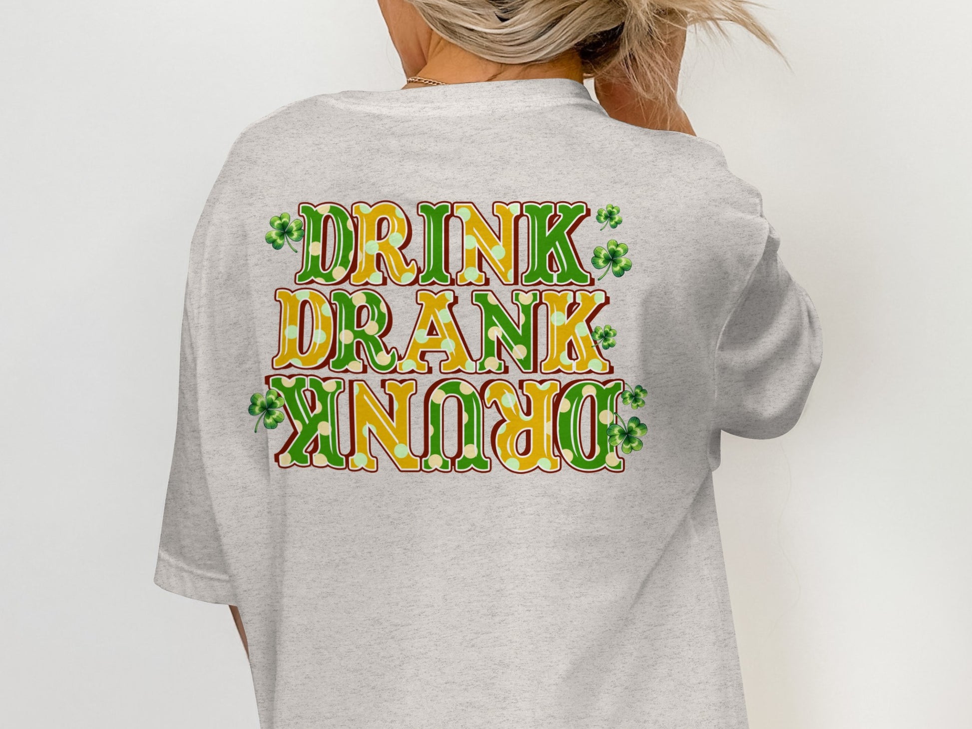 Scrappy Malone's Bar, Irish Pub Design, Shamrock Clover Green Bar Logo, Personalized Bar Sign, St Patricks Day Theme T-Shirt - Scrappy Malone's Bar 100-Proof Humor - Cloud 16 Clothing Co.