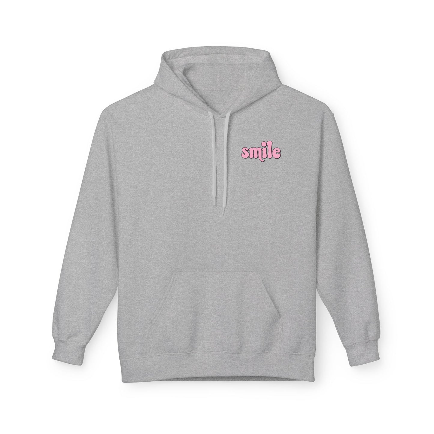 Smiley Flower Hoodie - Womens Fleece Hoodie