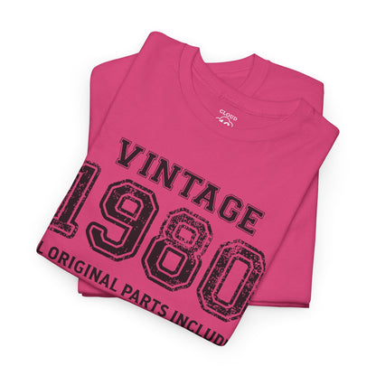 Vintage 1980 Retro T-Shirt - Premium Unisex Cotton Tee