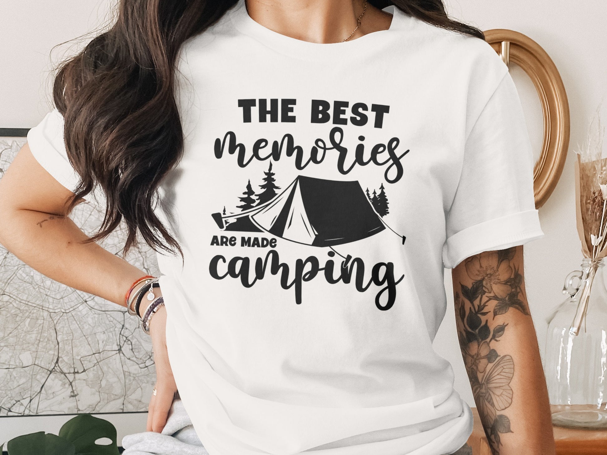The Best Memories Are Made Camping Outdoors T-Shirt T-Shirt - Outdoor & Adventure Collection - Mile Marker 16 Gear by Cloud 16 Clothing Co.