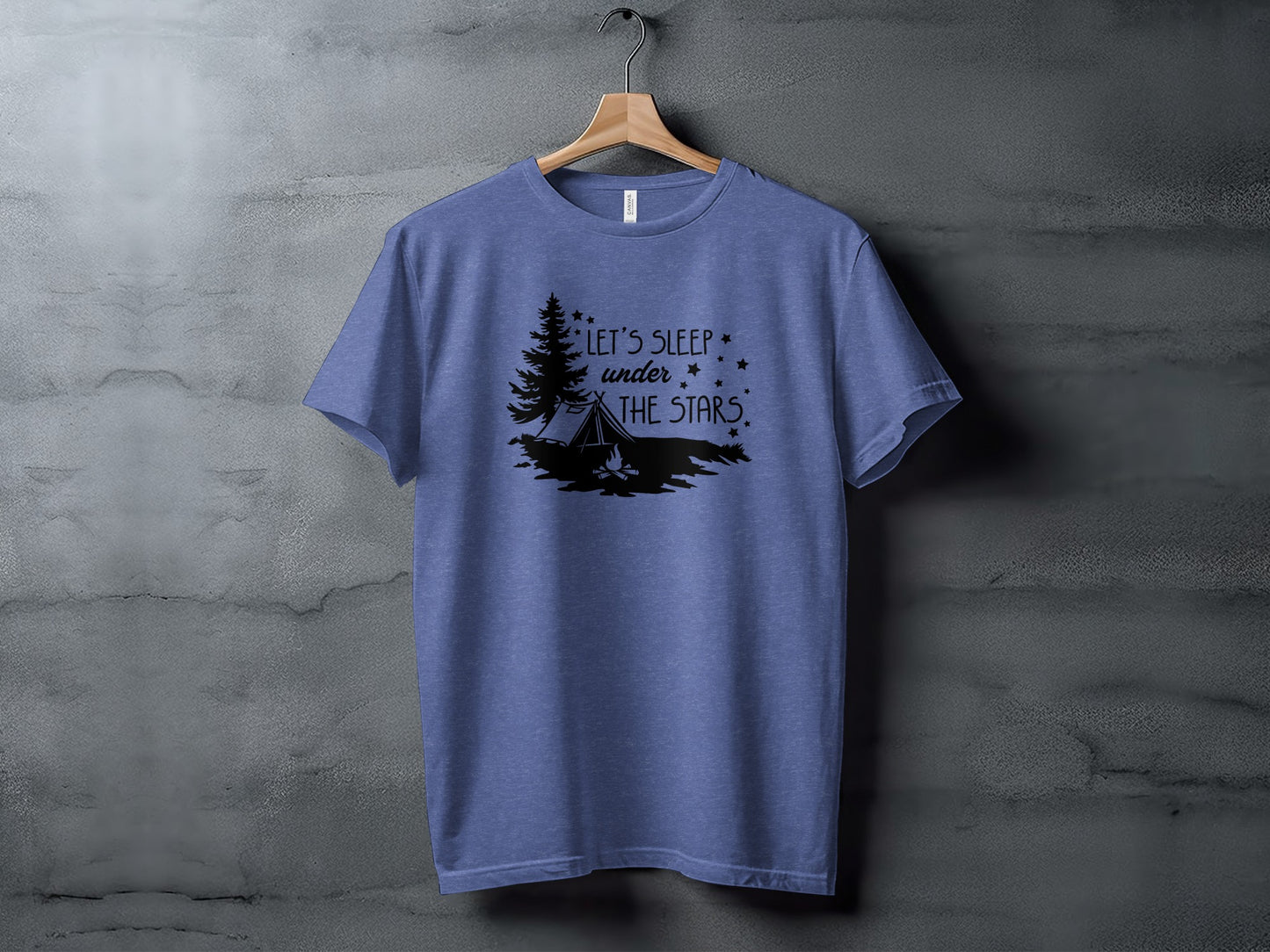 Let's Sleep Under The Stars Adventure Camping T-Shirt T-Shirt - Outdoor & Adventure Collection - Mile Marker 16 Gear by Cloud 16 Clothing Co.