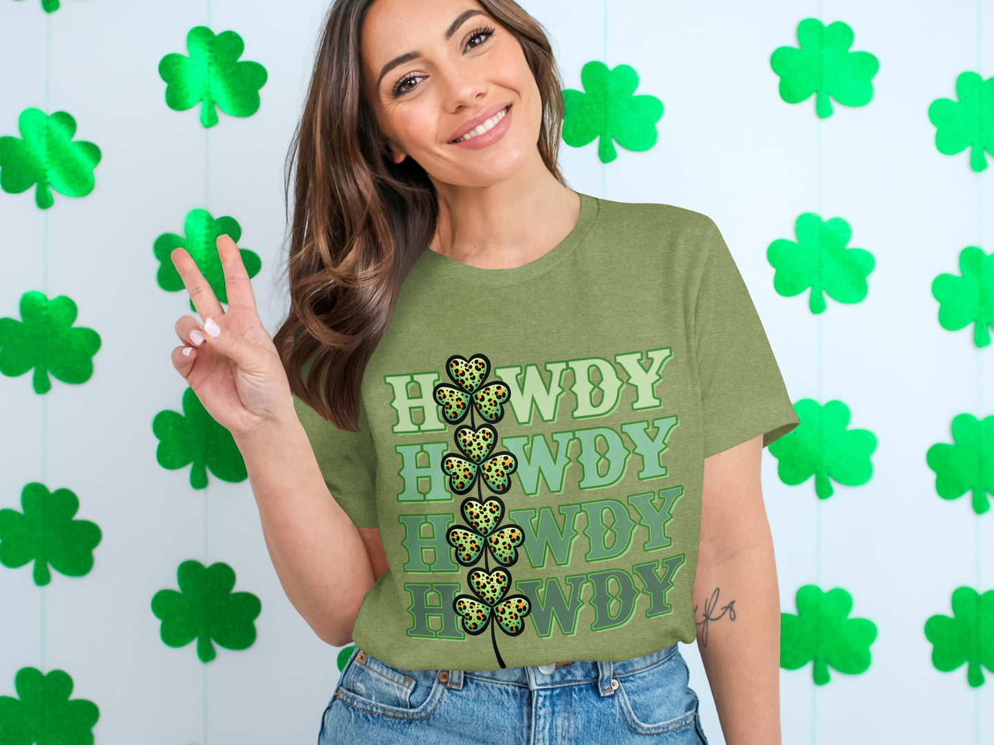 Howdy Four Leaf Clover St. Patrick's Day Shirt