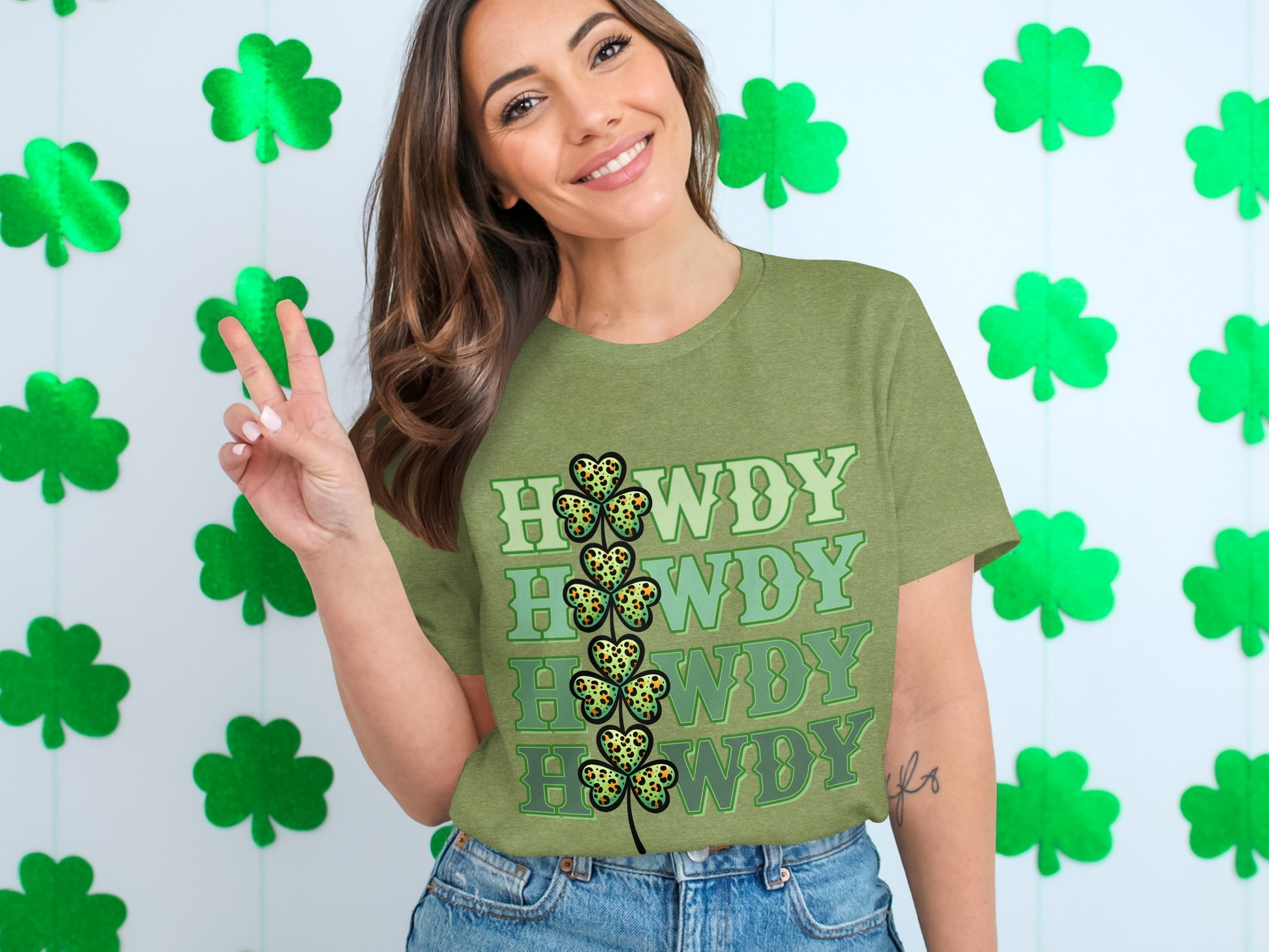 Howdy Four Leaf Clover St. Patrick's Day Shirt