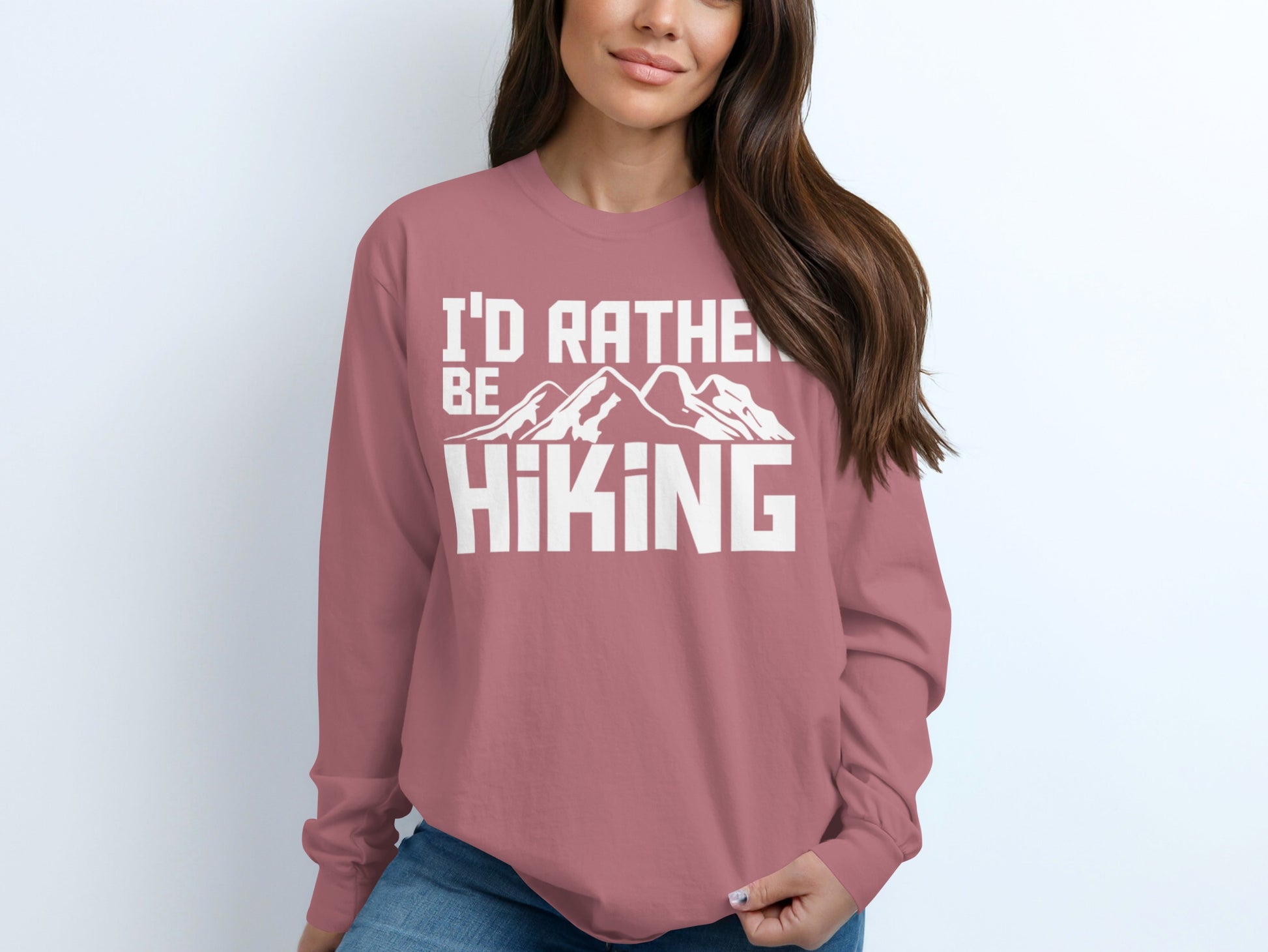 I'd Rather Be Hiking Long Sleeve Shirt