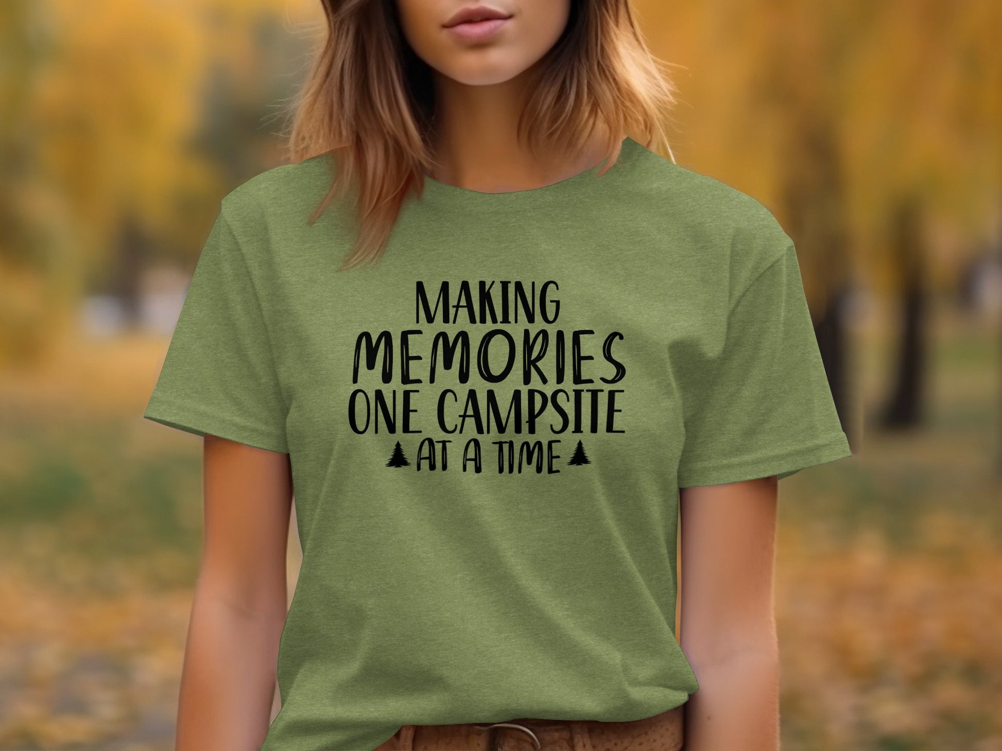 Making Memories One Campsite at a Time Nature T-Shirt T-Shirt - Outdoor & Adventure Collection - Mile Marker 16 Gear by Cloud 16 Clothing Co.
