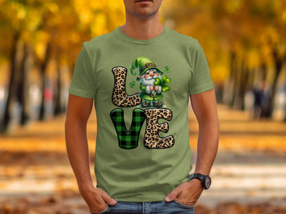 St. Patrick's Day Gnome Love Graphic T-Shirt