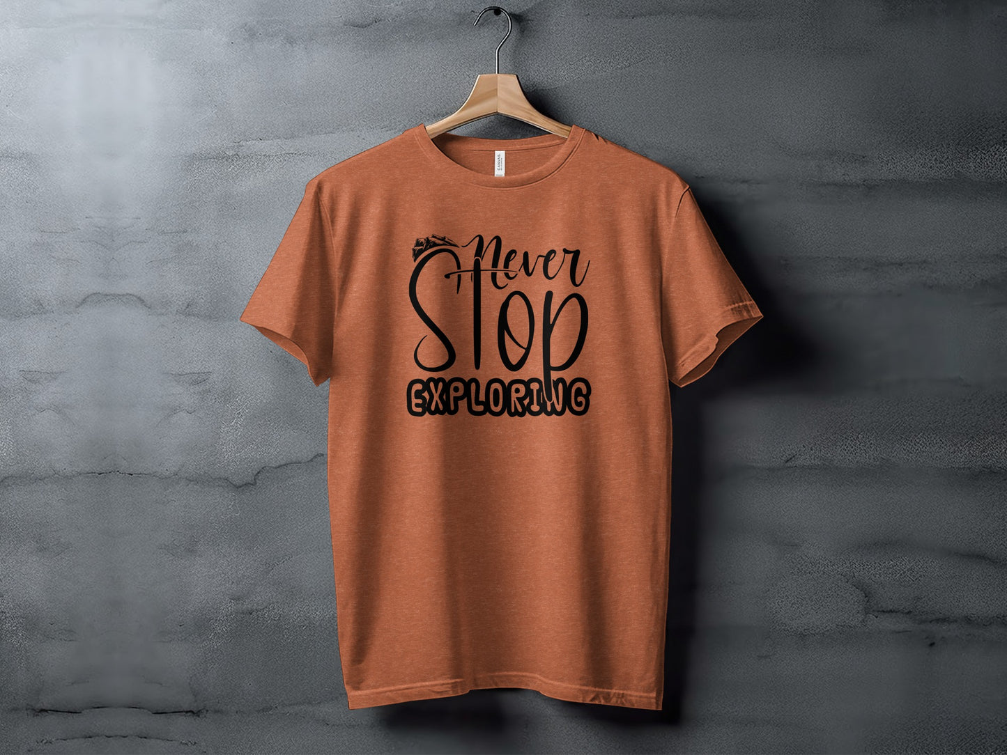 Never Stop Exploring Graphic Adventure Lover Quote T-Shirt T-Shirt - Outdoor & Adventure Collection - Mile Marker 16 Gear by Cloud 16 Clothing Co.