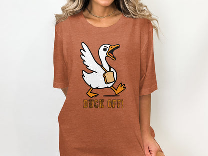 Duck Off Graphic Shirt for Fun Casual Style Wear