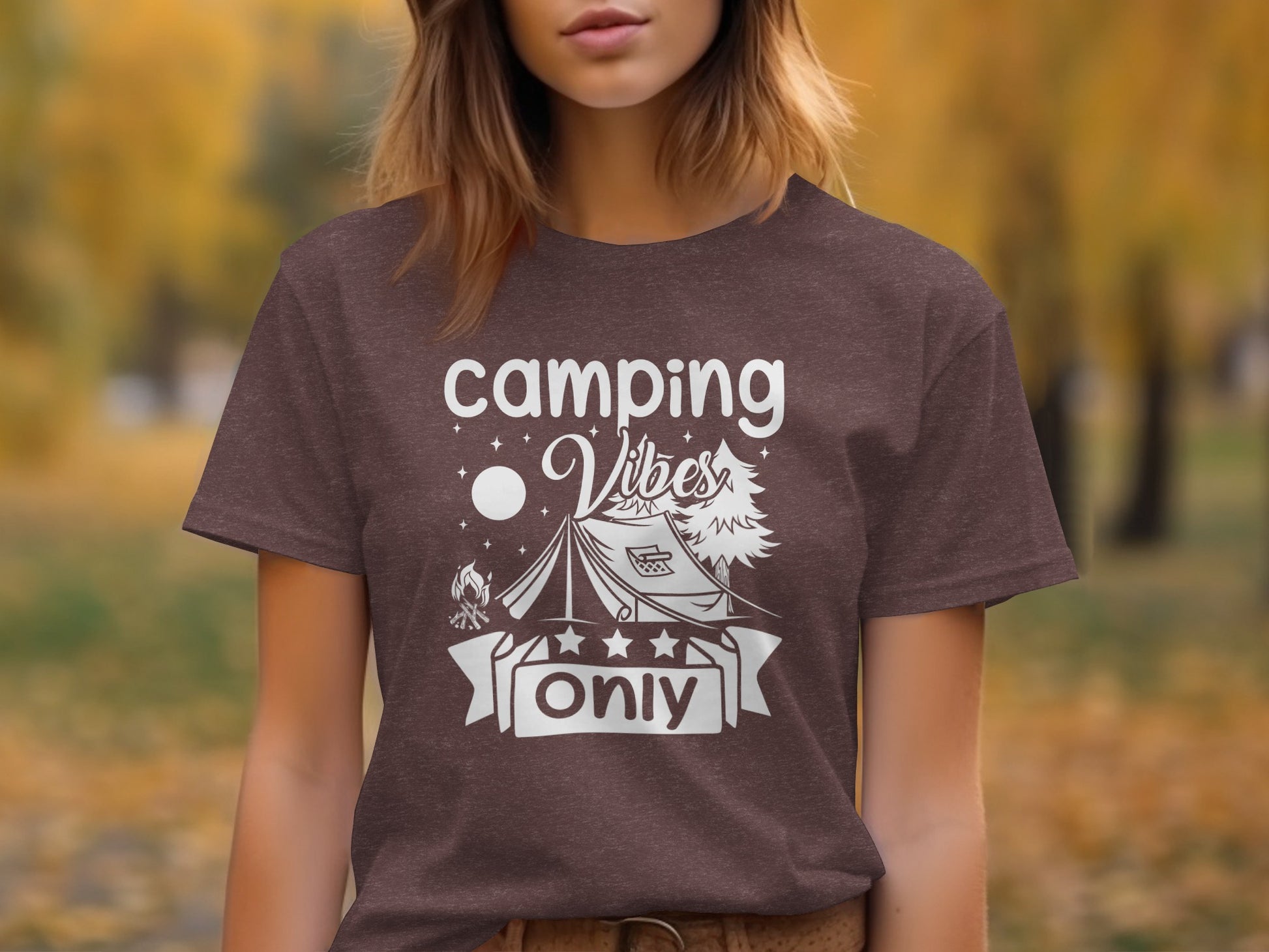 Camping Vibes Only Night Under the Stars T-Shirt T-Shirt - Outdoor & Adventure Collection - Mile Marker 16 Gear by Cloud 16 Clothing Co.