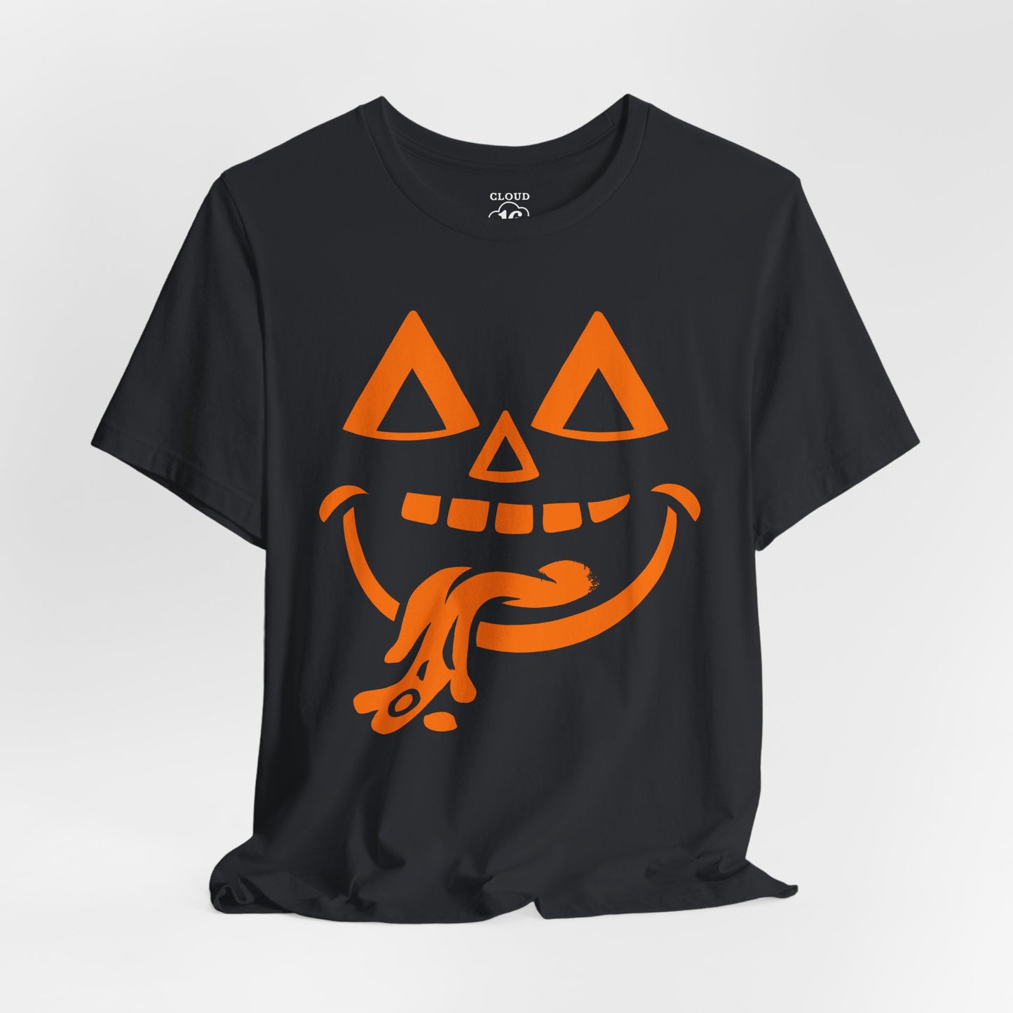 Halloween Pumpkin Face T-Shirt - Funny Fall Tee for Spooky Season
