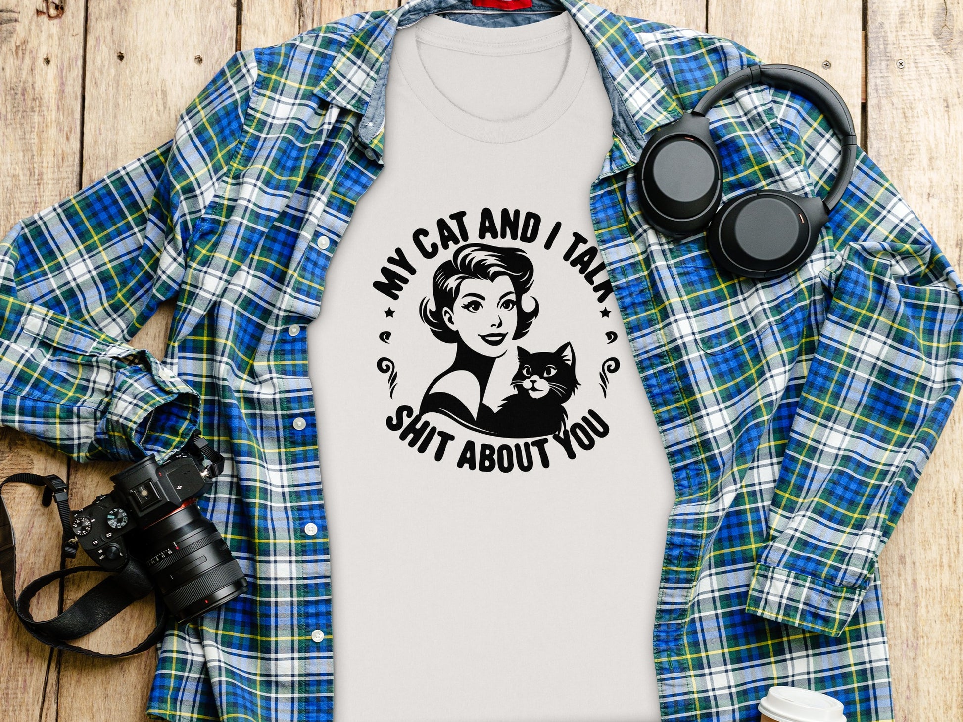 My Cat And I Talk SH*T About You Graphic T-shirt