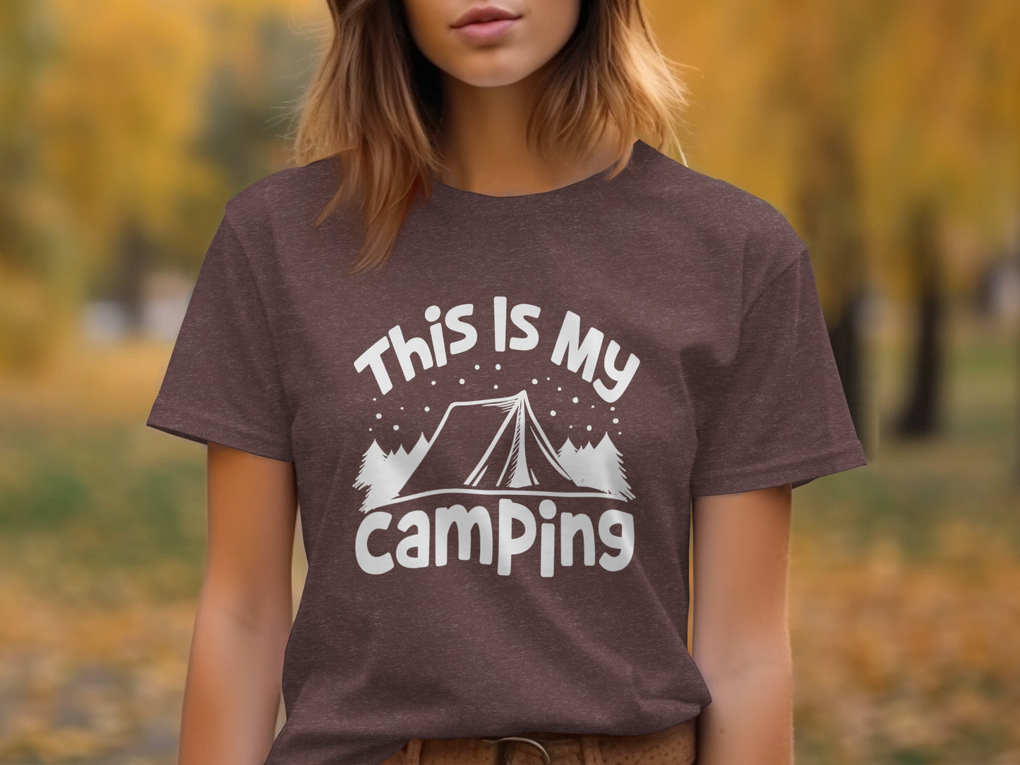This Is My Camping Tent Outdoor Adventure Graphic T-Shirt T-Shirt - Outdoor & Adventure Collection - Mile Marker 16 Gear by Cloud 16 Clothing Co.
