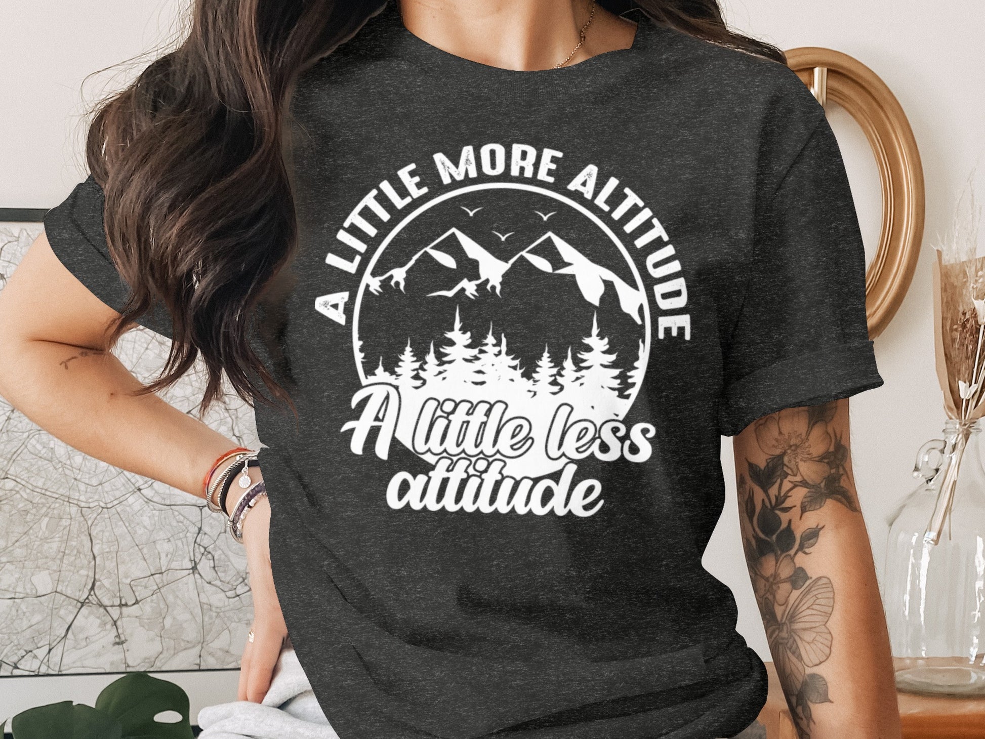 A Little More Altitude A Little Less Attitude T-Shirt T-Shirt - Outdoor & Adventure Collection - Mile Marker 16 Gear by Cloud 16 Clothing Co.
