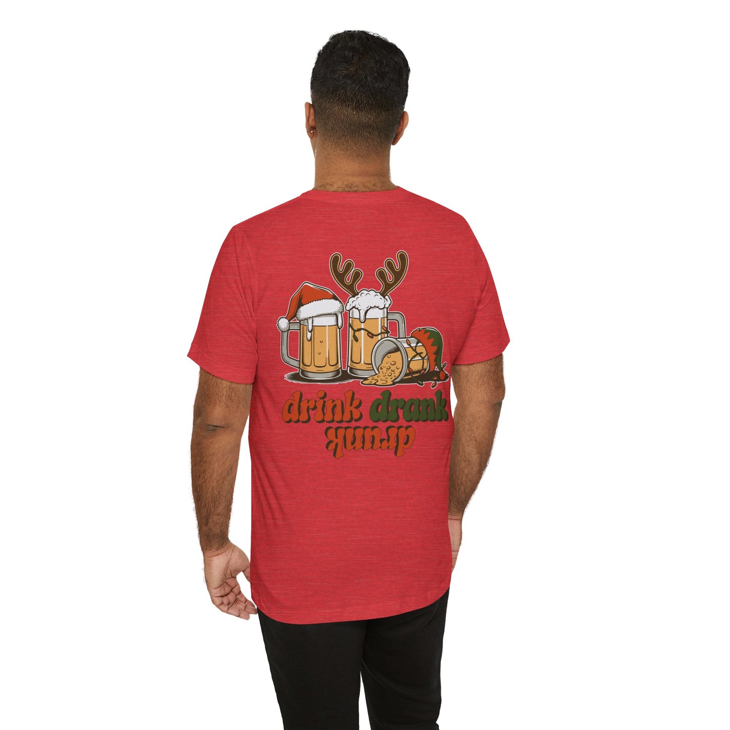 Scrappy Malone's Bar Christmas Tee — "Drink, Drank, Drunk" Holiday Shirt