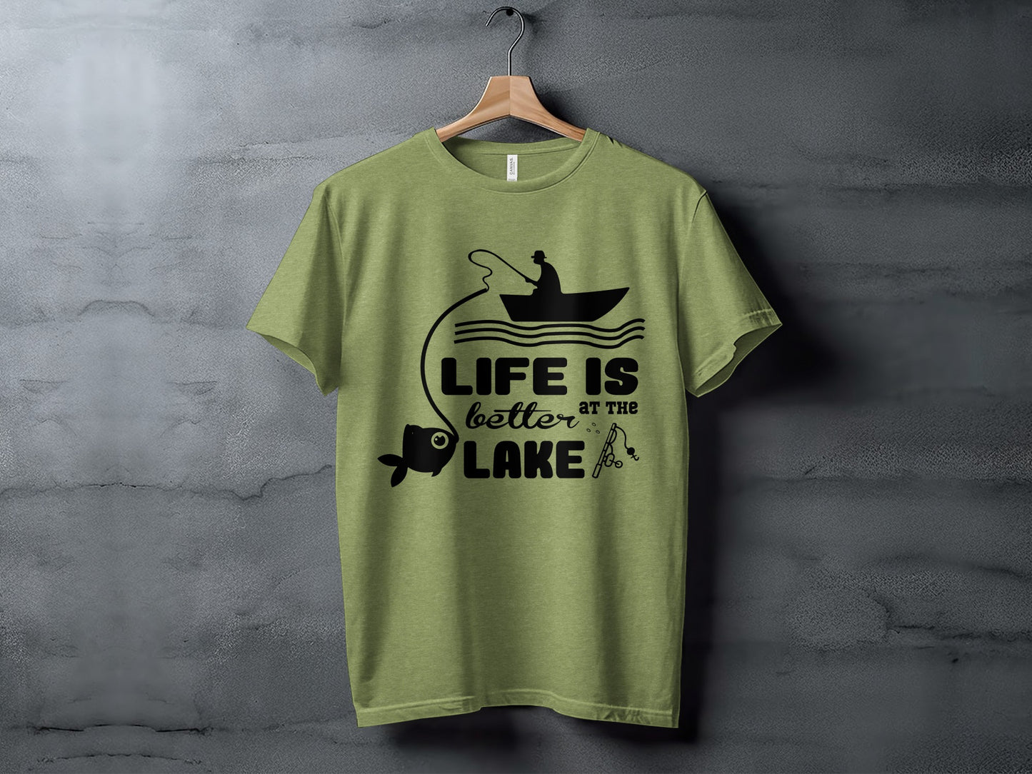 Life Is Better At The Lake Fishing Adventure Graphic T-Shirt T-Shirt - Outdoor & Adventure Collection - Mile Marker 16 Gear by Cloud 16 Clothing Co.