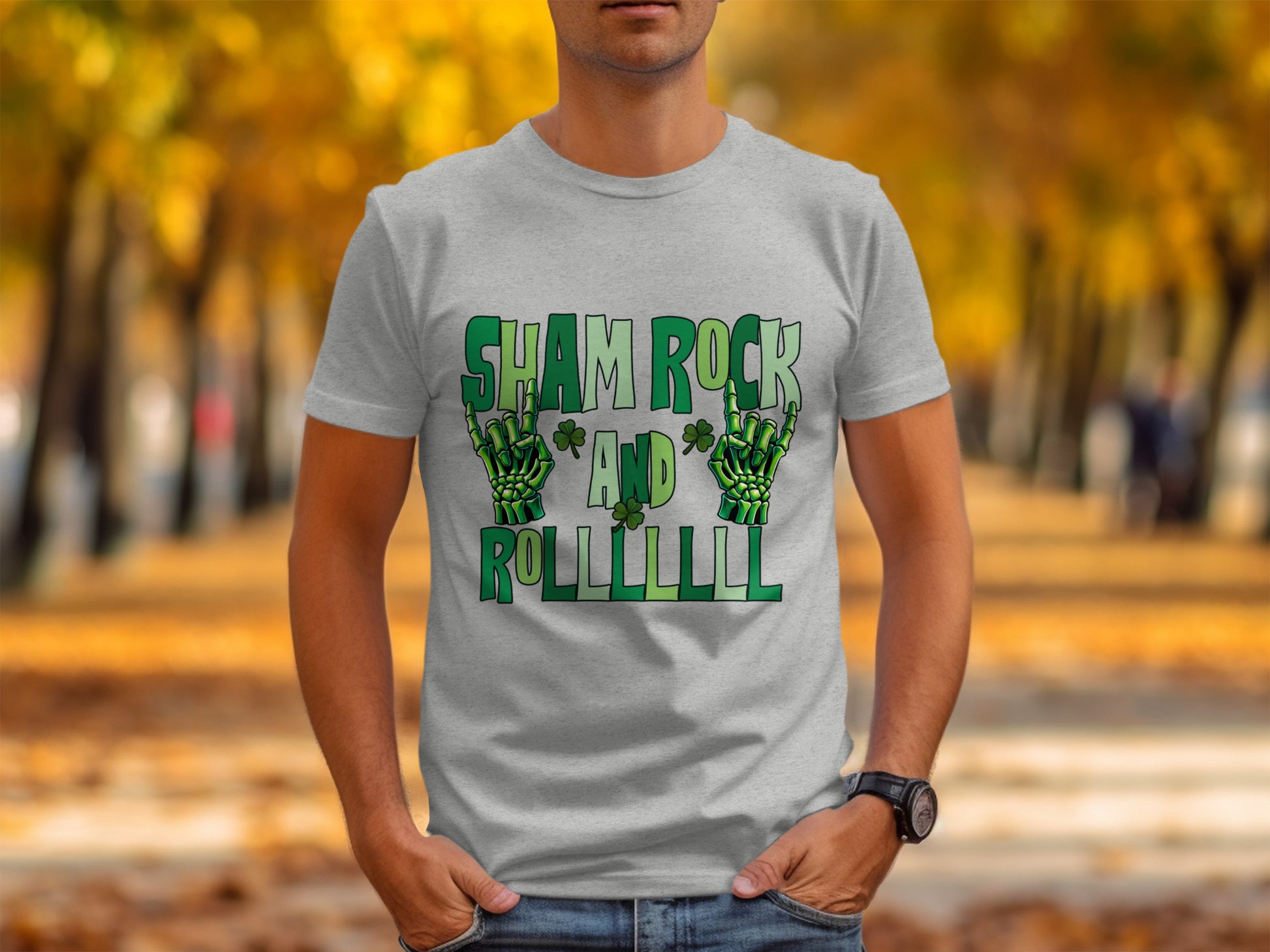 Sham Rock and Rollllll Festive T-Shirt