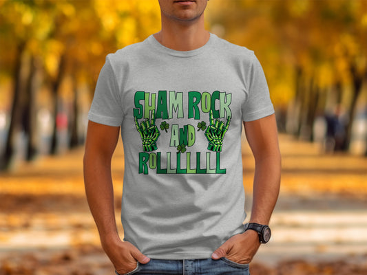 Sham Rock and Rollllll Festive T-Shirt