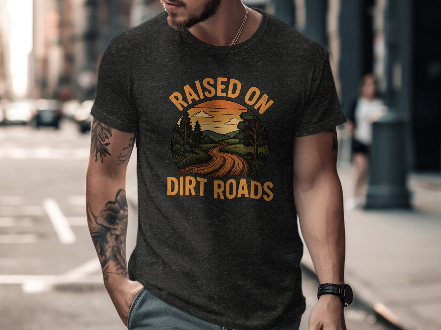 Raised on Dirt Roads Graphic Tee for Adventurers